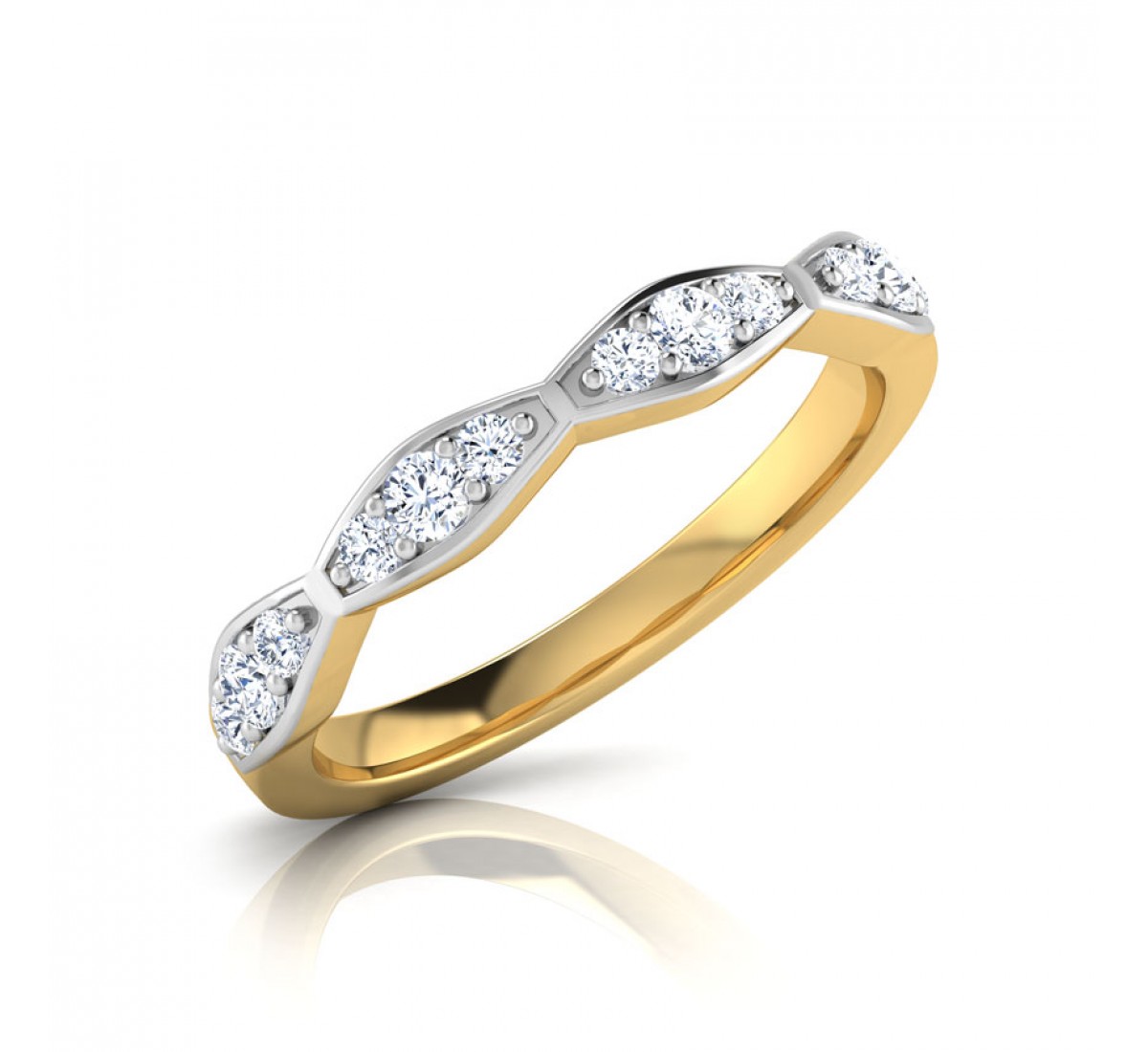 Refined Rhythm Diamond Band