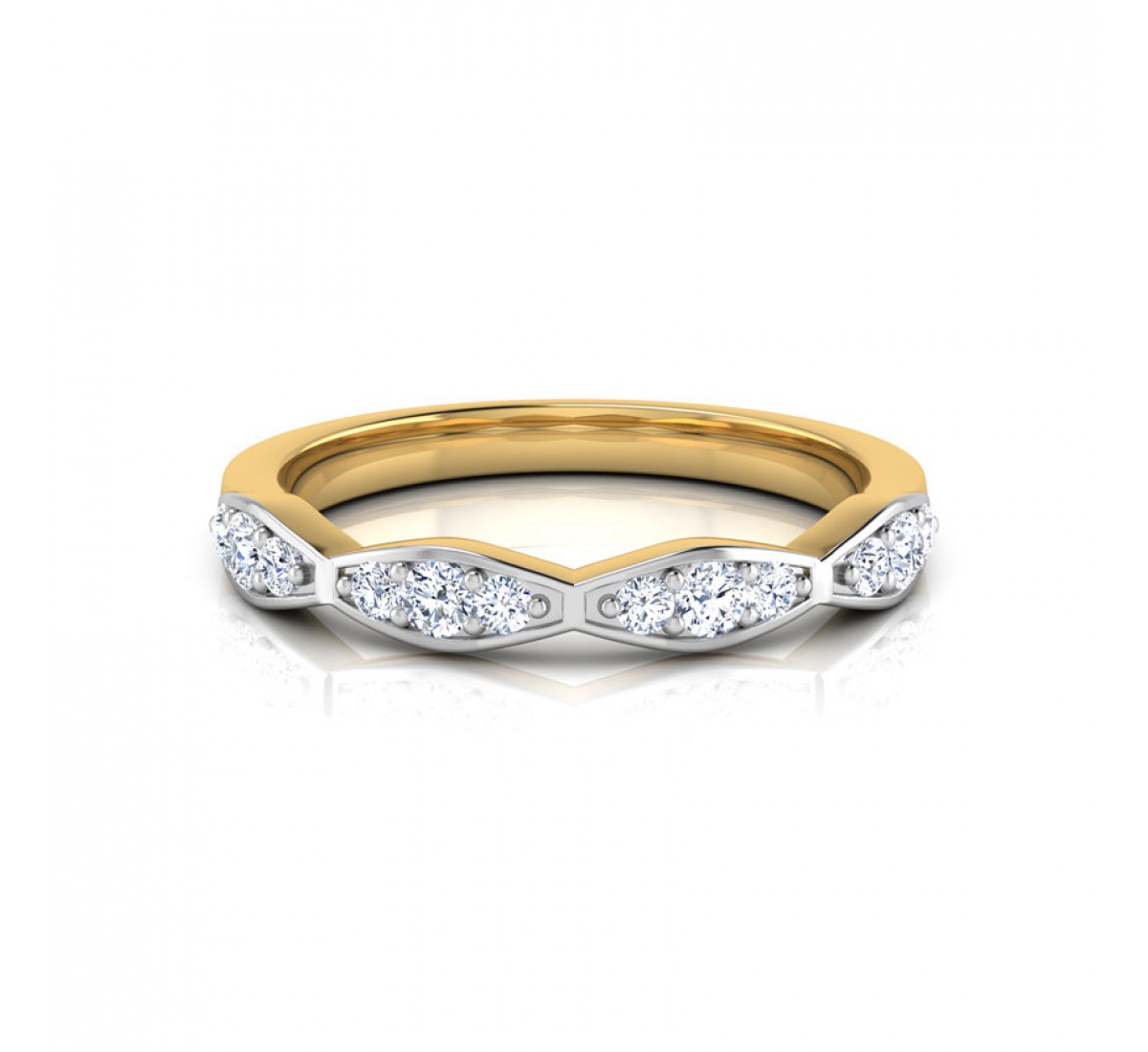 Refined Rhythm Diamond Band