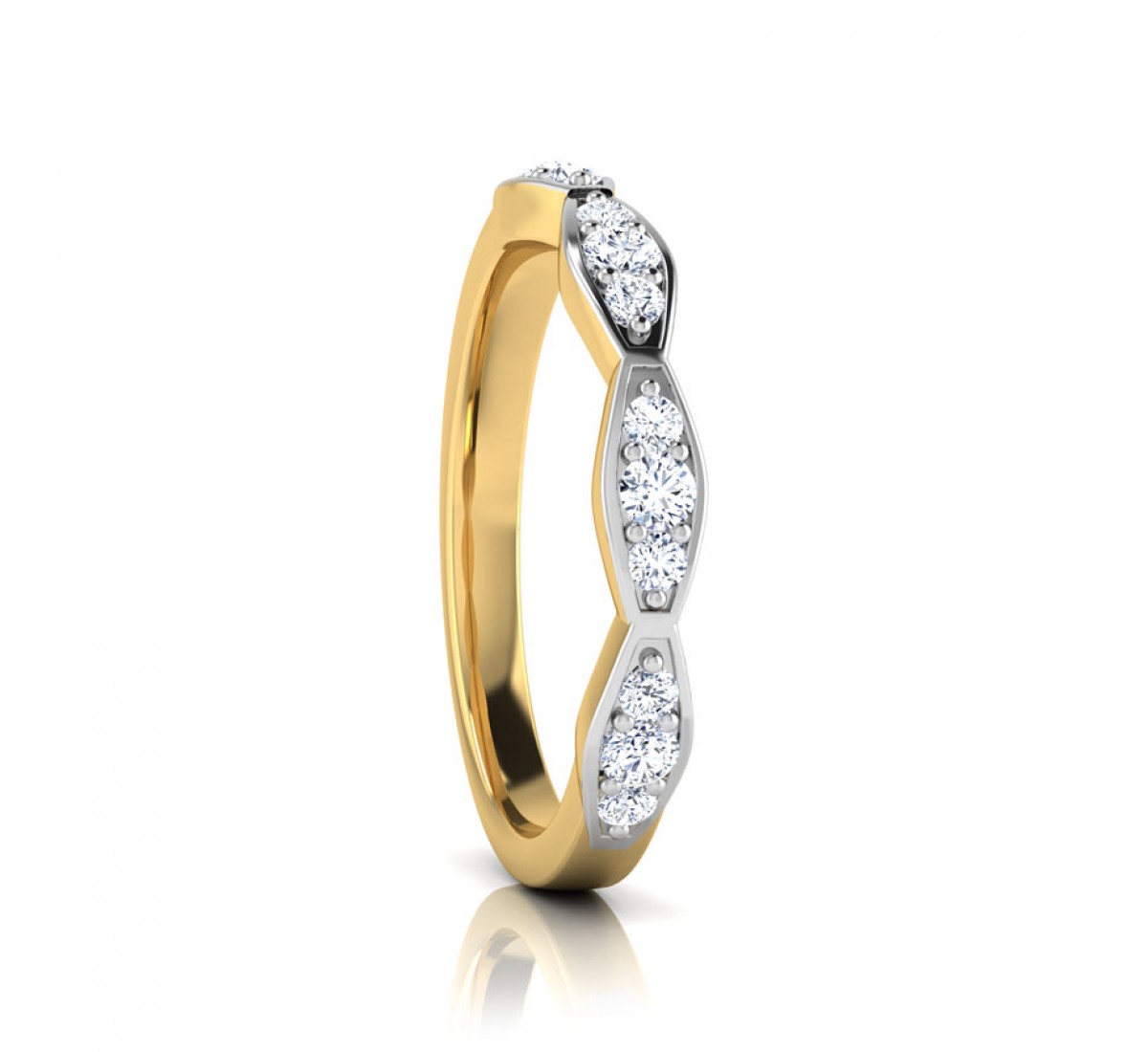 Refined Rhythm Diamond Band
