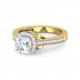 Majestic Queen Solitaire Diamond Ring