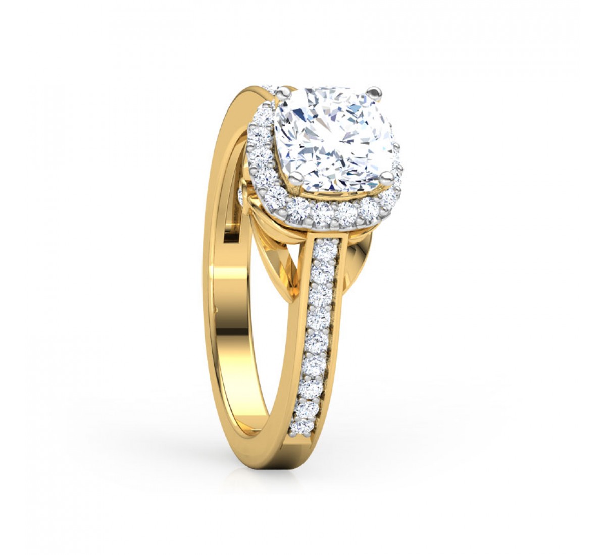 Majestic Queen Solitaire Diamond Ring